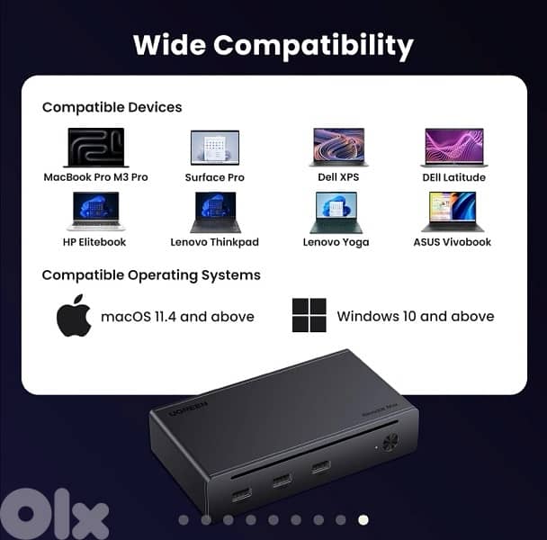 UGREEN Revodok Max 208 Thunderbolt 4 40Gbps 8-in-1 Docking Station 8