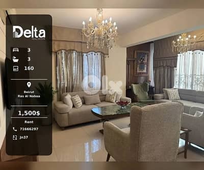 Apartment for rent in Ras al nabaa, beirut