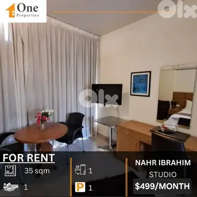 STUDIO / APARTMENT FOR RENT IN NAHR IBRAHIM