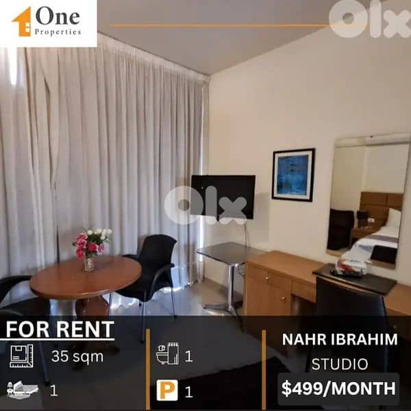 STUDIO / APARTMENT FOR RENT IN NAHR IBRAHIM 0