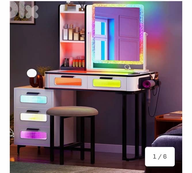 Sogesfurniture Rgb Makeup vanity 1