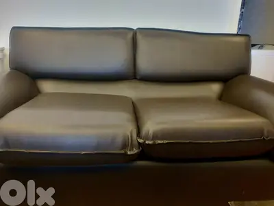 Leather living room