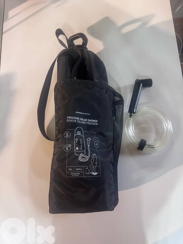 PRESSURE SOLAR CAMPING SHOWER - 10 LITRES 2