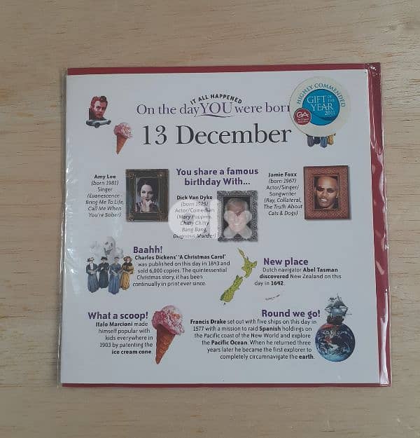 It all happened on the day You were born Birthday Greeting Cards. 0