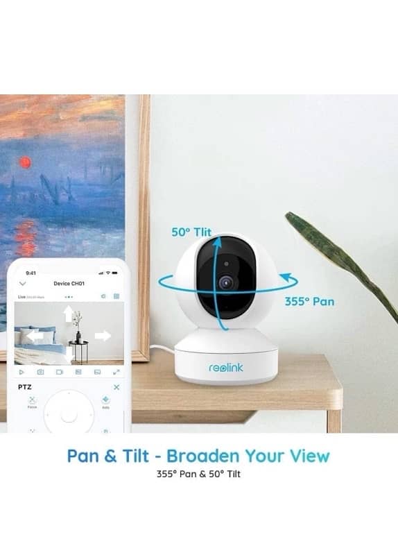 Reolink WIFI IP Camera Indoor E1 3MP Pan Tilt Baby Monitor 5