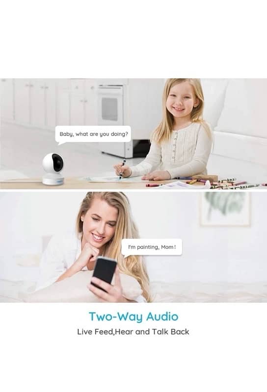 Reolink WIFI IP Camera Indoor E1 3MP Pan Tilt Baby Monitor 6
