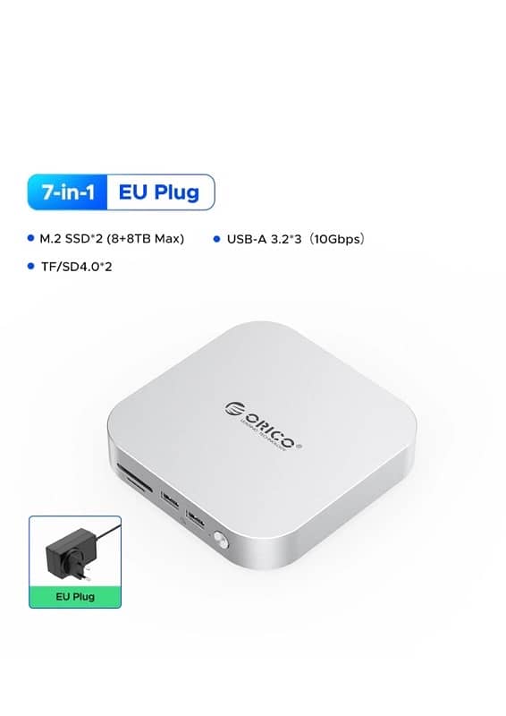 ORICO MiniLink 40Gbps M. 2 SSD Enclosure Docking Station Mac mini 6