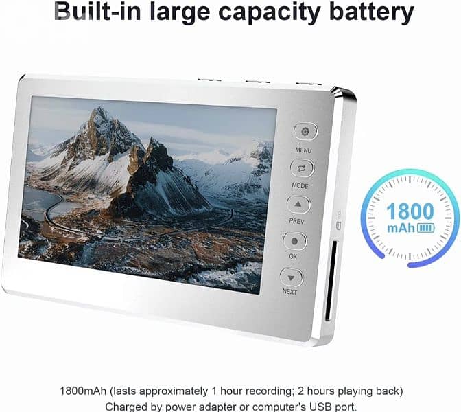 DIGITNOW Digital-to-Analog Converter, Silver V102-Silver 5 inch screen 7