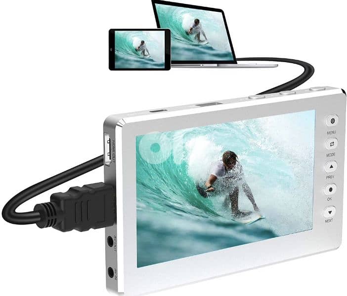 DIGITNOW Digital-to-Analog Converter, Silver V102-Silver 5 inch screen 9