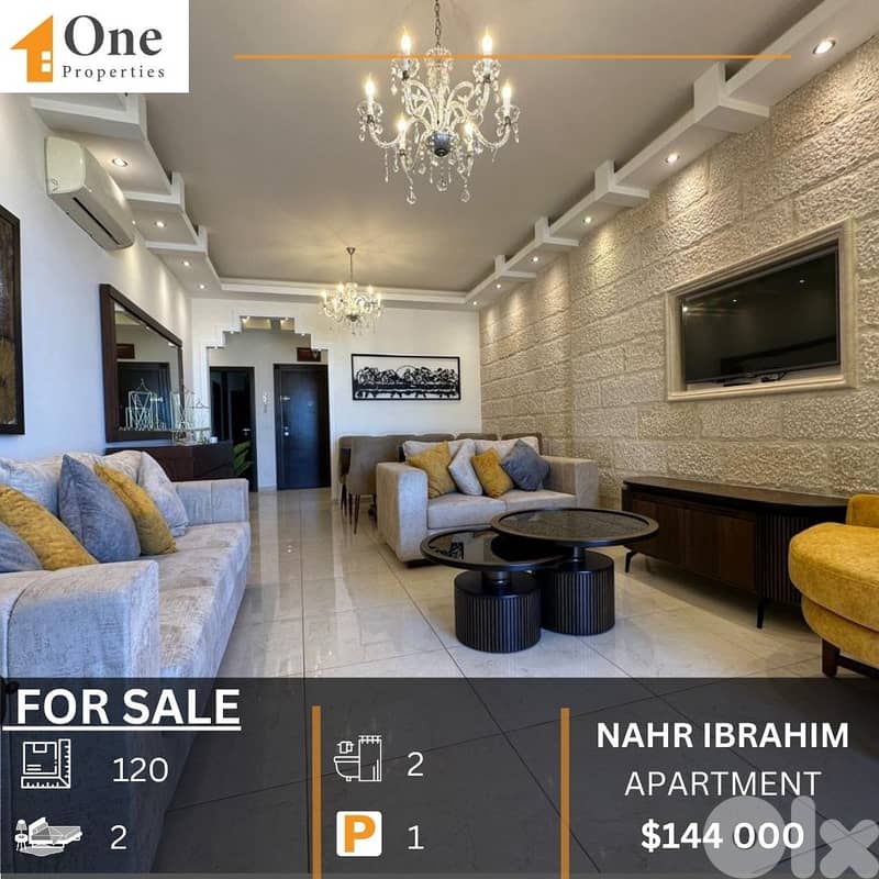 APARTMENT FOR SALE IN NAHR IBRAHIM 0