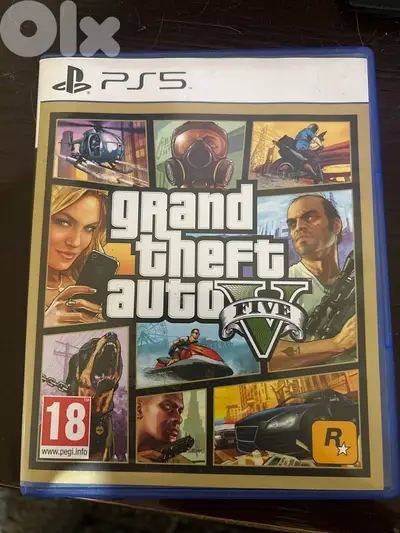 PS5 GTA 5– Barely Used, Original Disc, Excellent Condition