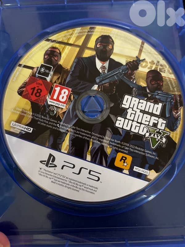 PS5 GTA 5– Barely Used, Original Disc, Excellent Condition 2