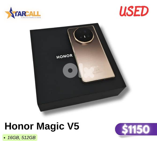 honor magic v5 used 0