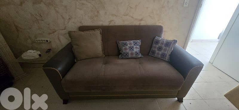 sofa 2 seats with matching table 0