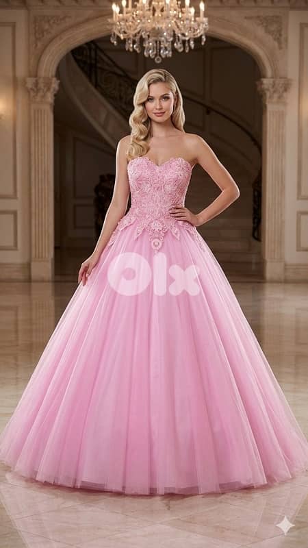 Pink Ballroom Dress – Never Worn 0