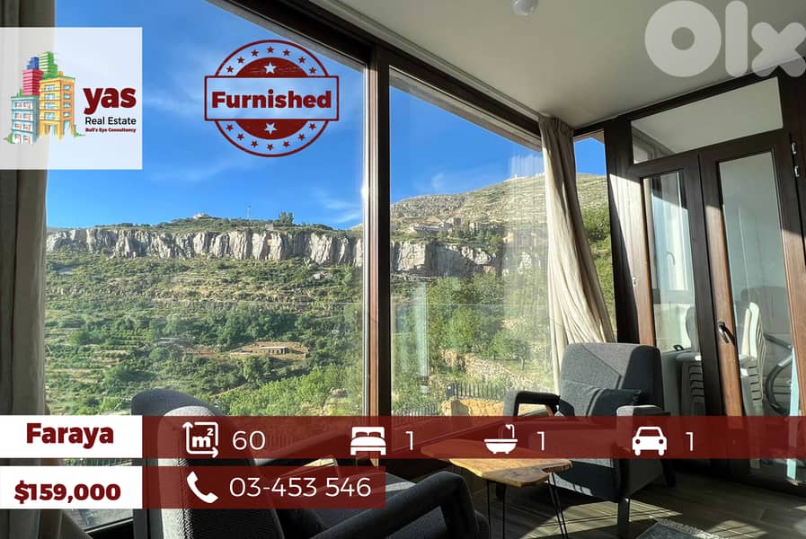 Faraya 60m2 | Furnished Chalet | Decorated | Mountain View |DA/OH 0