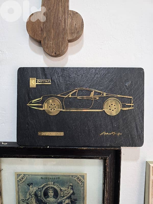 Ferrari Dino 246 GT metal wall art 0