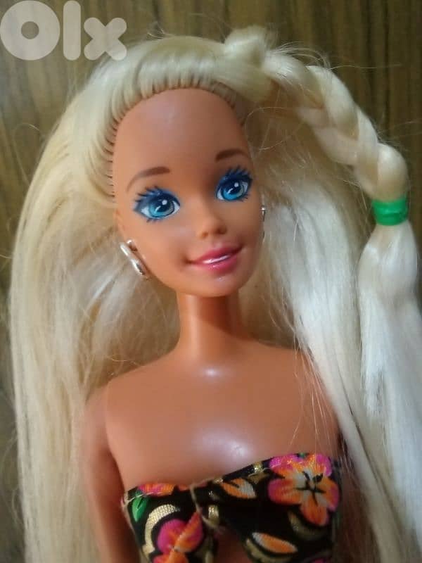 TROPICAL SPLASH Barbie rare Mattel1994 great doll+her own swimwear top 1