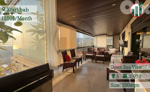 Fully Furnished Apartment for Rent in Kfarhbab !!
