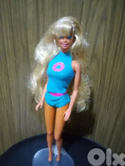 Barbie HAWAiiAN FUN Mattel1990 great doll golden hair Beach outfit=47$