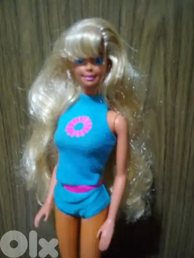 Barbie HAWAiiAN FUN Mattel1990 great doll golden hair Beach outfit=46$