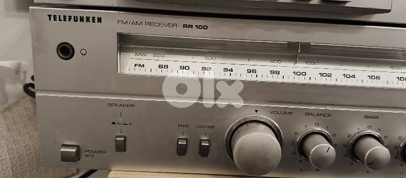 amplifier telefunken with deck cassette 1