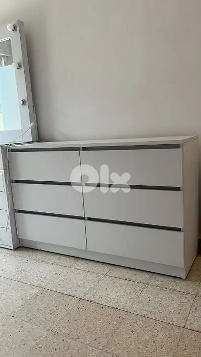 New Modern Dresser 6 Drawers High Quality