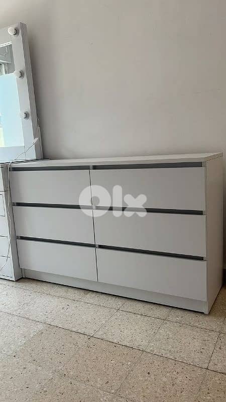 New Modern Dresser 6 Drawers High Quality 0