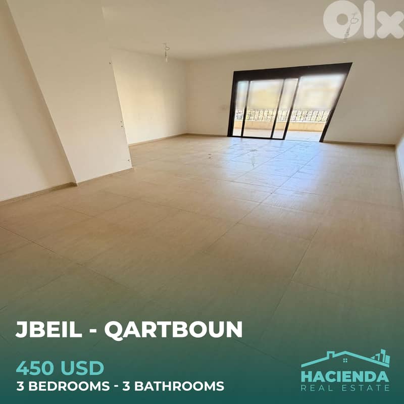 Apartment For Rent In Jbeil Qartboun 0