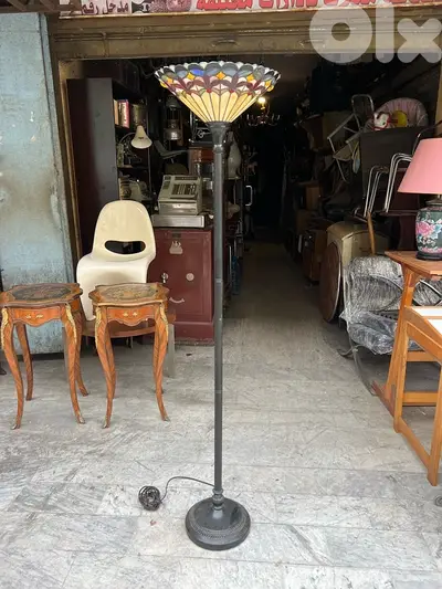 Stained Glass Floor Lamp In The Tiffany style inspired Design
