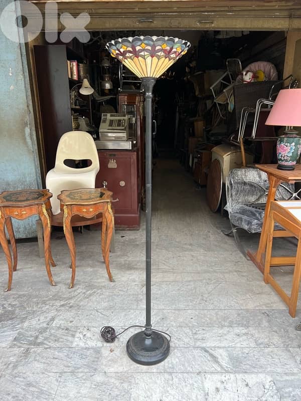 Stained Glass Floor Lamp In The Tiffany style inspired Design 1