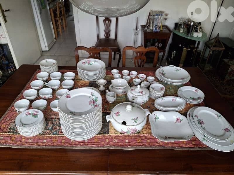 old porcelain set, 120 pieces 0