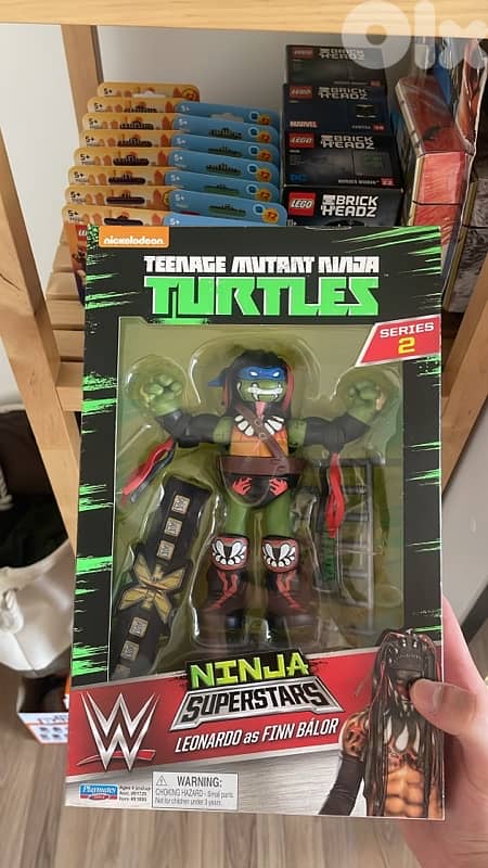 WWE x Teenage Mutant Ninja Turtles Leonardo as Finn Balor 0