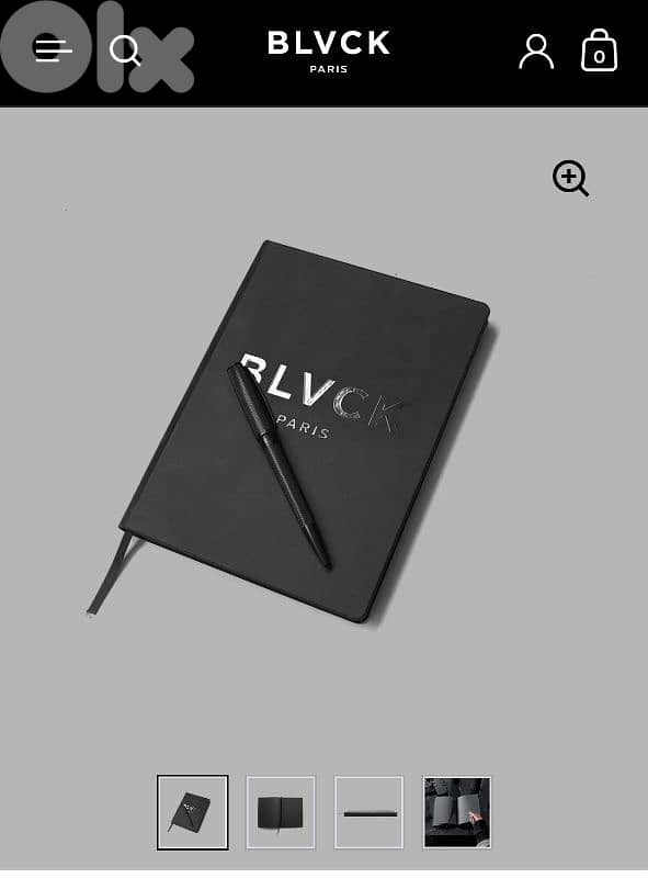 blvck Paris A5 notebook (black matte papers) 1