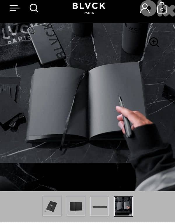 blvck Paris A5 notebook (black matte papers) 4