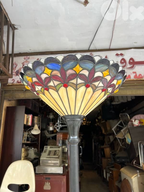 Vintage antique floor lamp tiffany & bronze style victorian 250$ 1