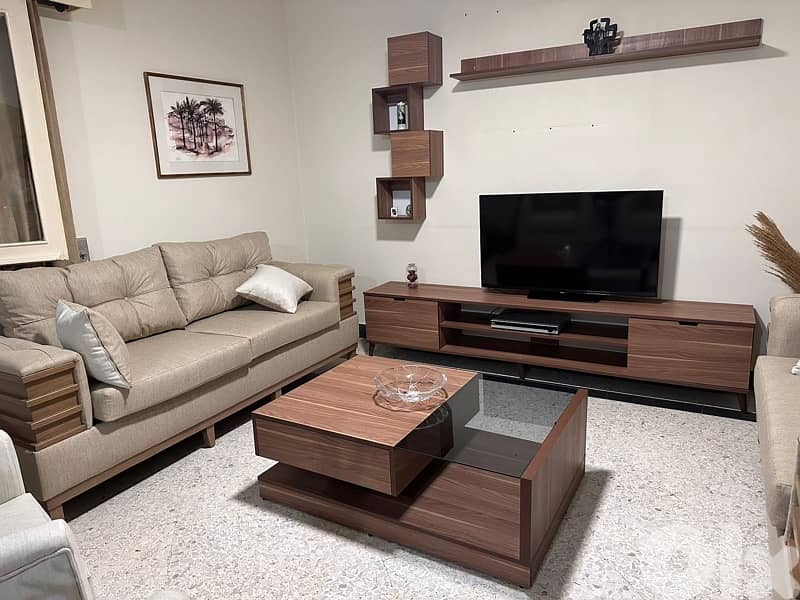 living room rarely used like new with wood 2