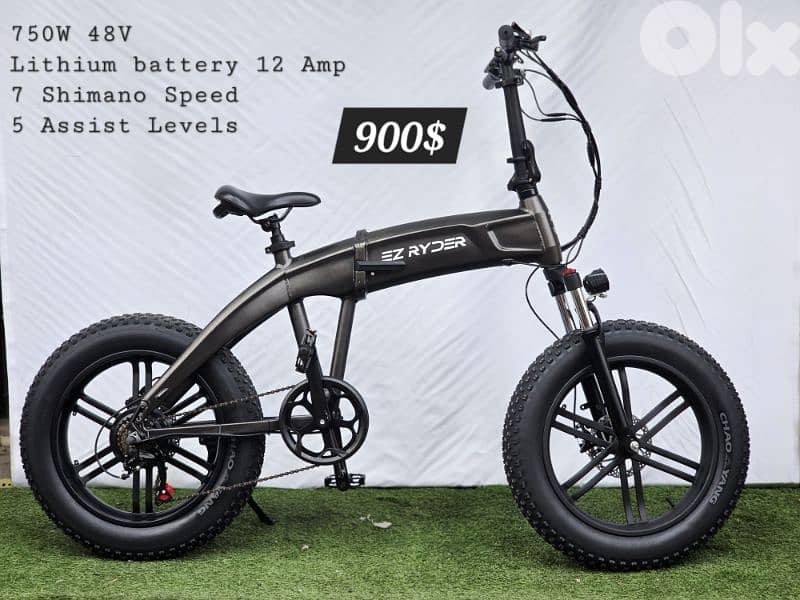 Cabroulat foldable E Bike lithium battery 48v 750W 0
