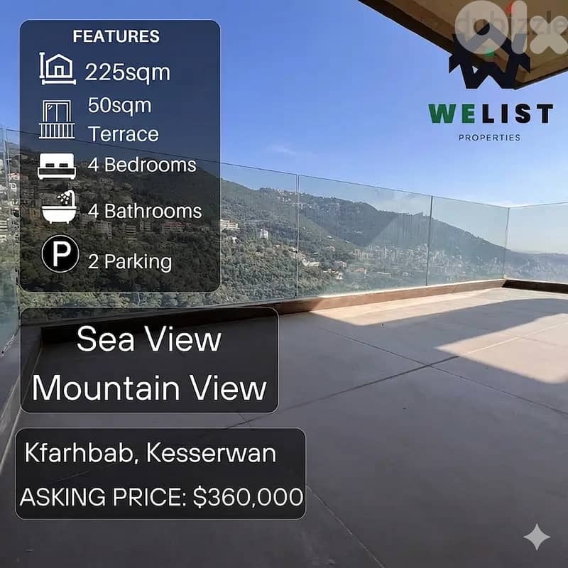 225sqm Duplex for sale in Kfarhbab, Kesserwan   REF: MA25MDKF225340 0