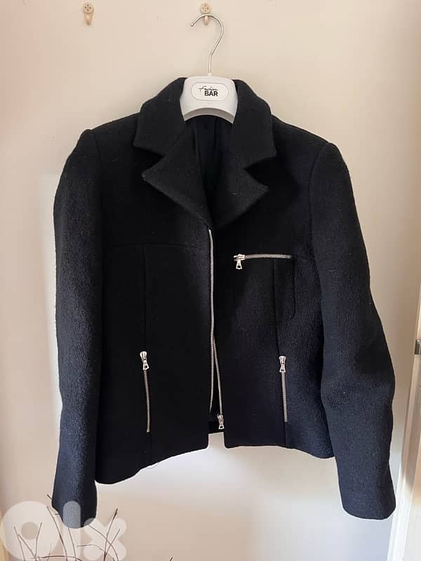 black wool jacket 0