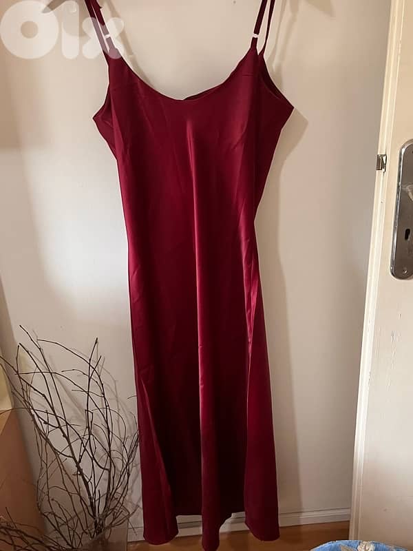 silk red dress 1