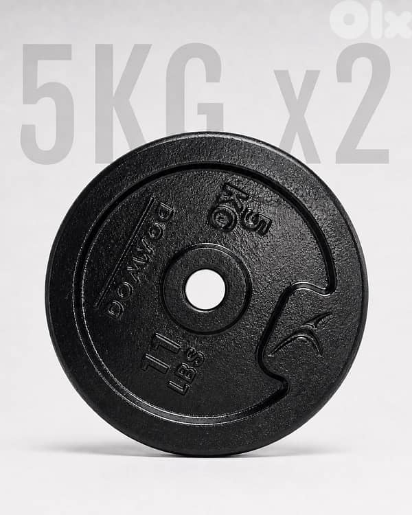 32Kg Cast Iron Weights Plates with 2 Dumbbells Bars 2