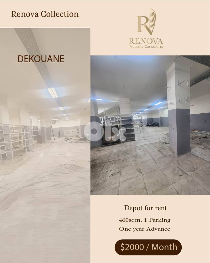 Depot for rent in Dekouane 0