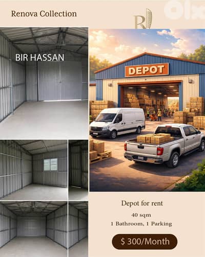 Depot for rent in Bir Hassan