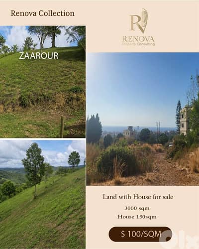Land with house for sale in Zaarour