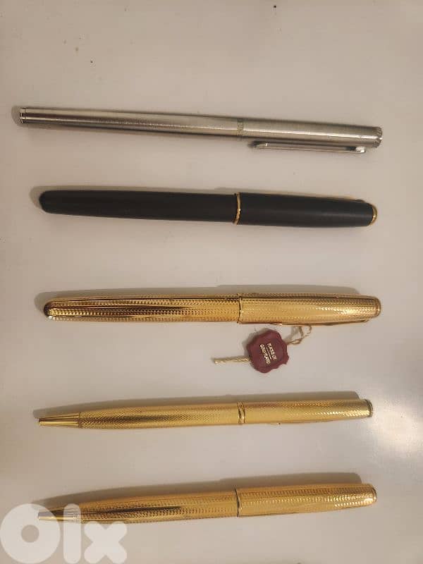 Parker (Gold plated), Mont Blanc, Cerruti, Alfred Dunhill 5
