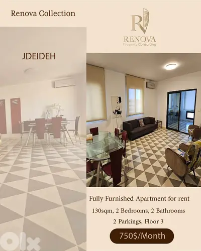Fully Furnished apartment for rent in Jdeideh