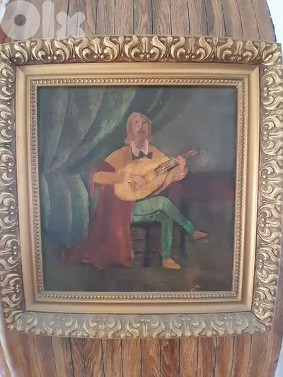 painting Jan Steen Self portrait playing lute variation authentic oil