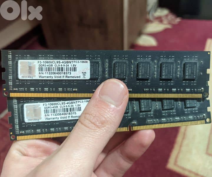 8GB RAM DDR3 G-Skill (2 x 4GB) 0