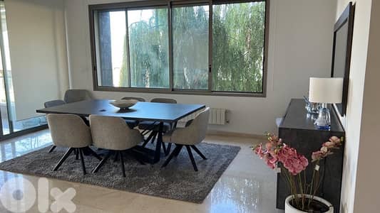 Spacious apartment for sale in Rabieh with partial mountain & seaview